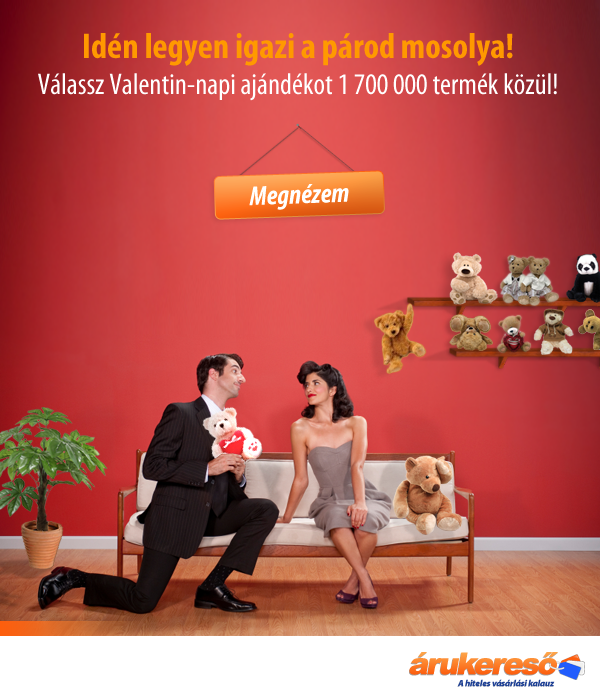 Valentin-napi ajándékok az Árukereső.hu oldaláról!