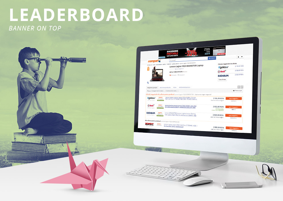 Leaderboard - Banner on top