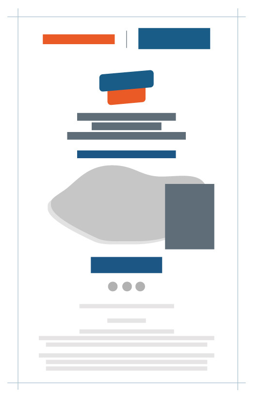 Monobrand Newsletter wireframe