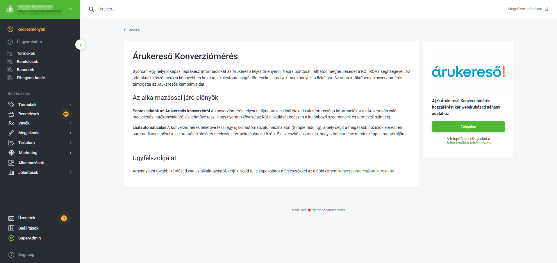A screenshot of a website