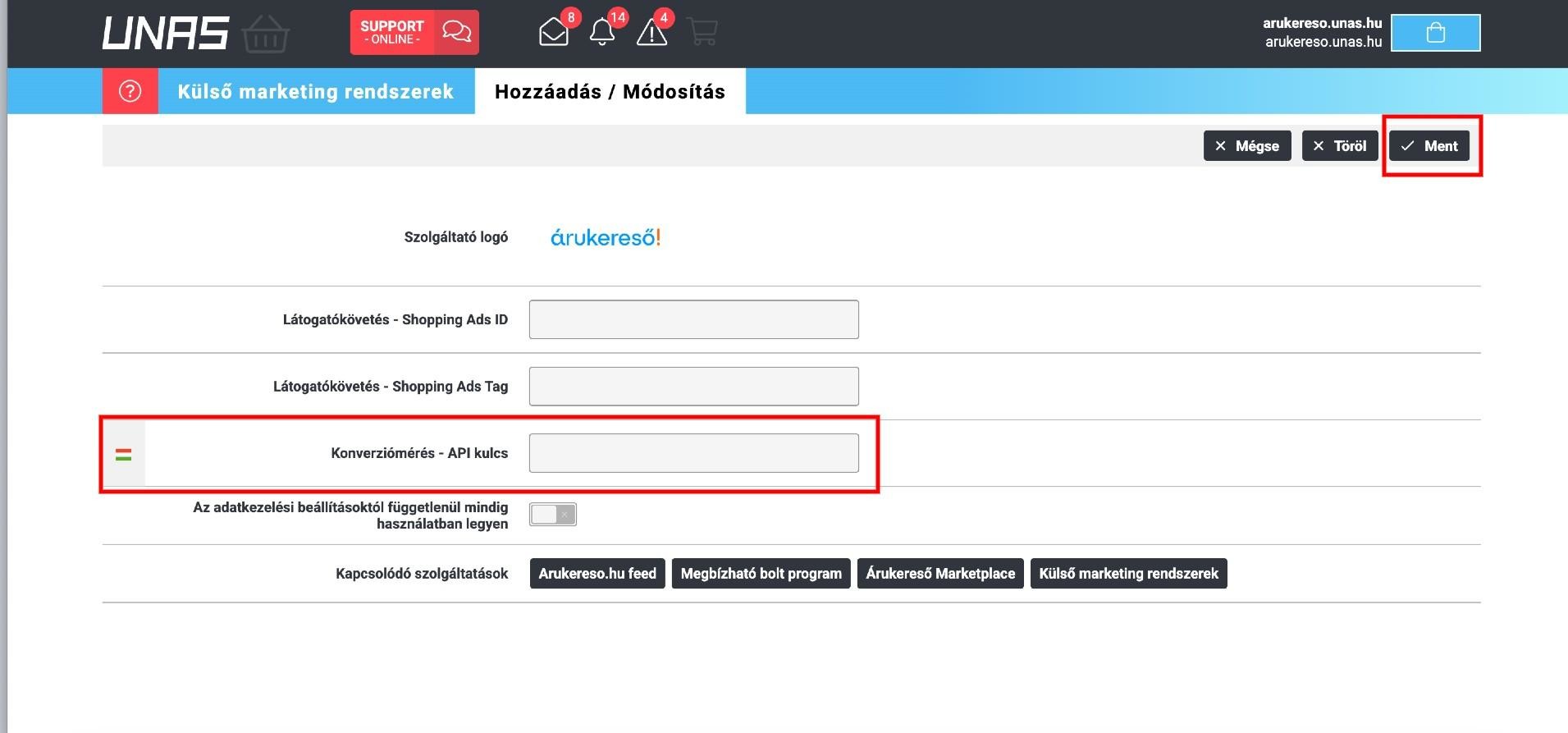 A screenshot of a website