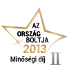 Ország Boltja 2013 Minőségi díj II. helyezett